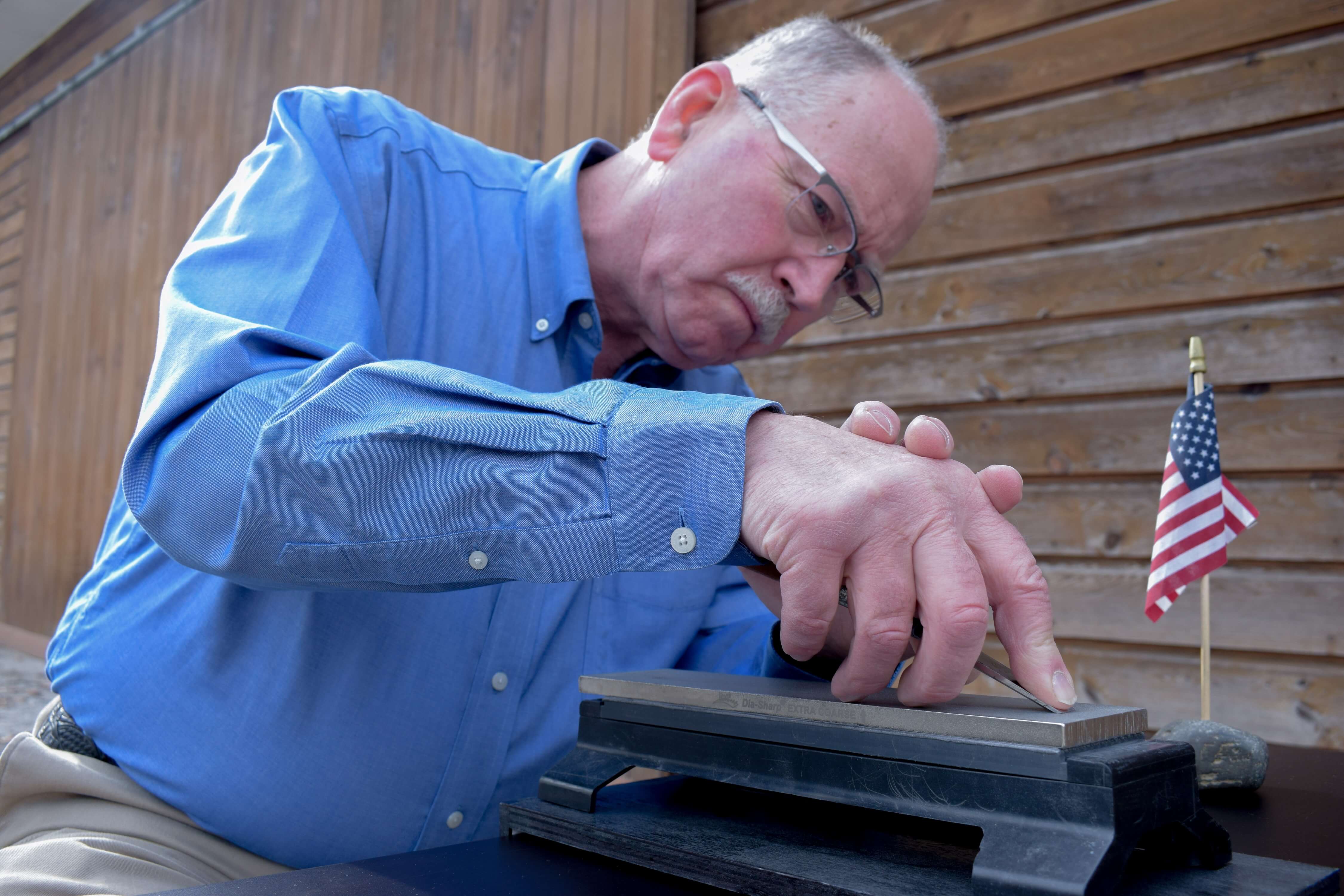 Sharpening Knives, Shears, Sewing tools and more. Noon Sharpening